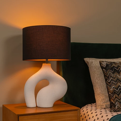 Lucide FORMA - Tischlampe - 1xE27 - Weiß - Atmosphäre 1